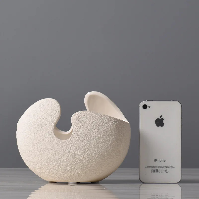 White Ceramic Vase Home Decor