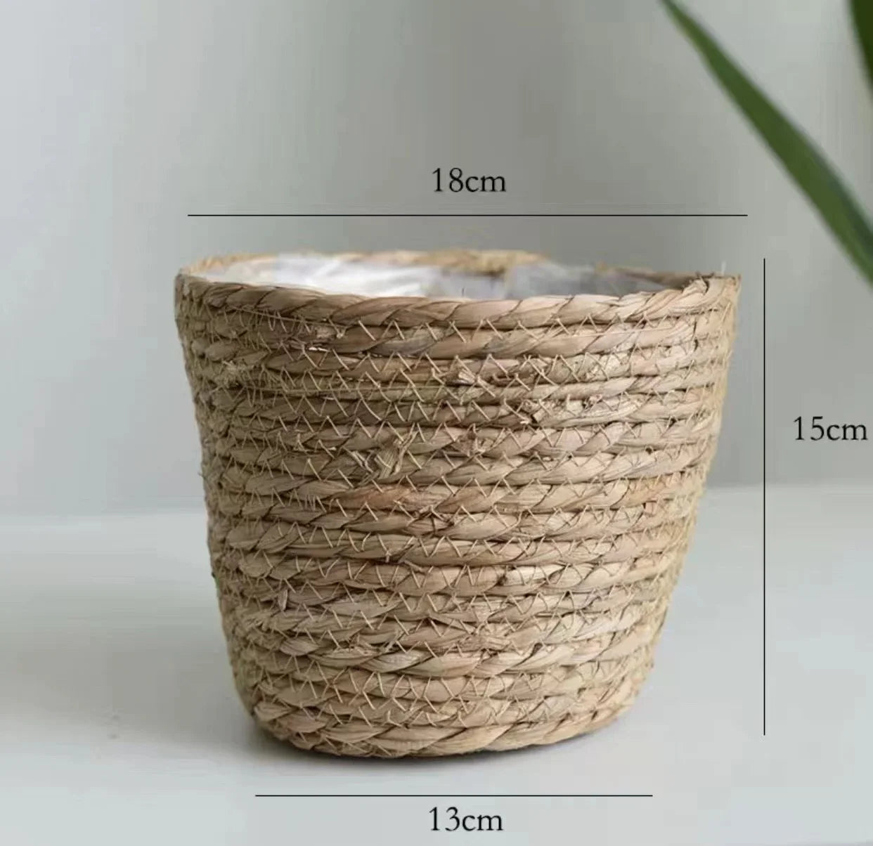 Handwoven Wicker Planter Basket