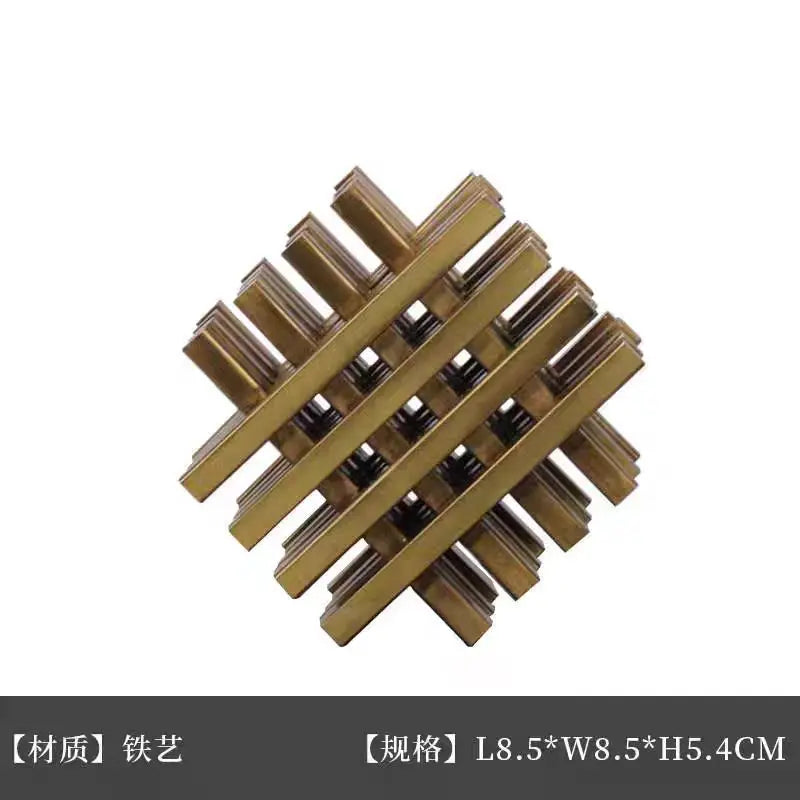 Gilded Irregular Metallurgical Architectural Sculpture