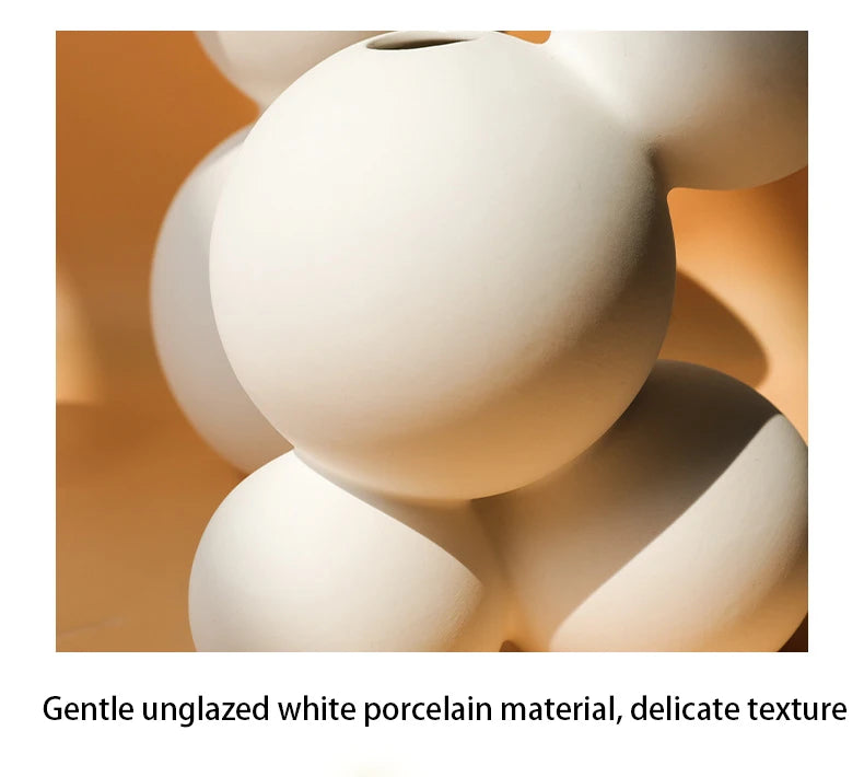 White Porcelain Decor Vases