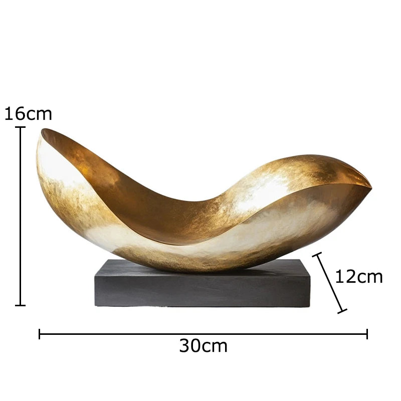 Golden Topology Abstract Decor