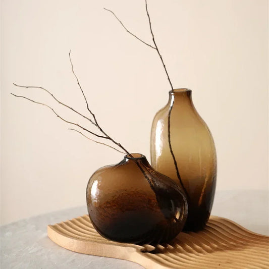 ZenInspired HammeredGlassVase offers serene geometric charm and modern allure boldly, ideal as a single flower holder to elevate any living room; shop now!
