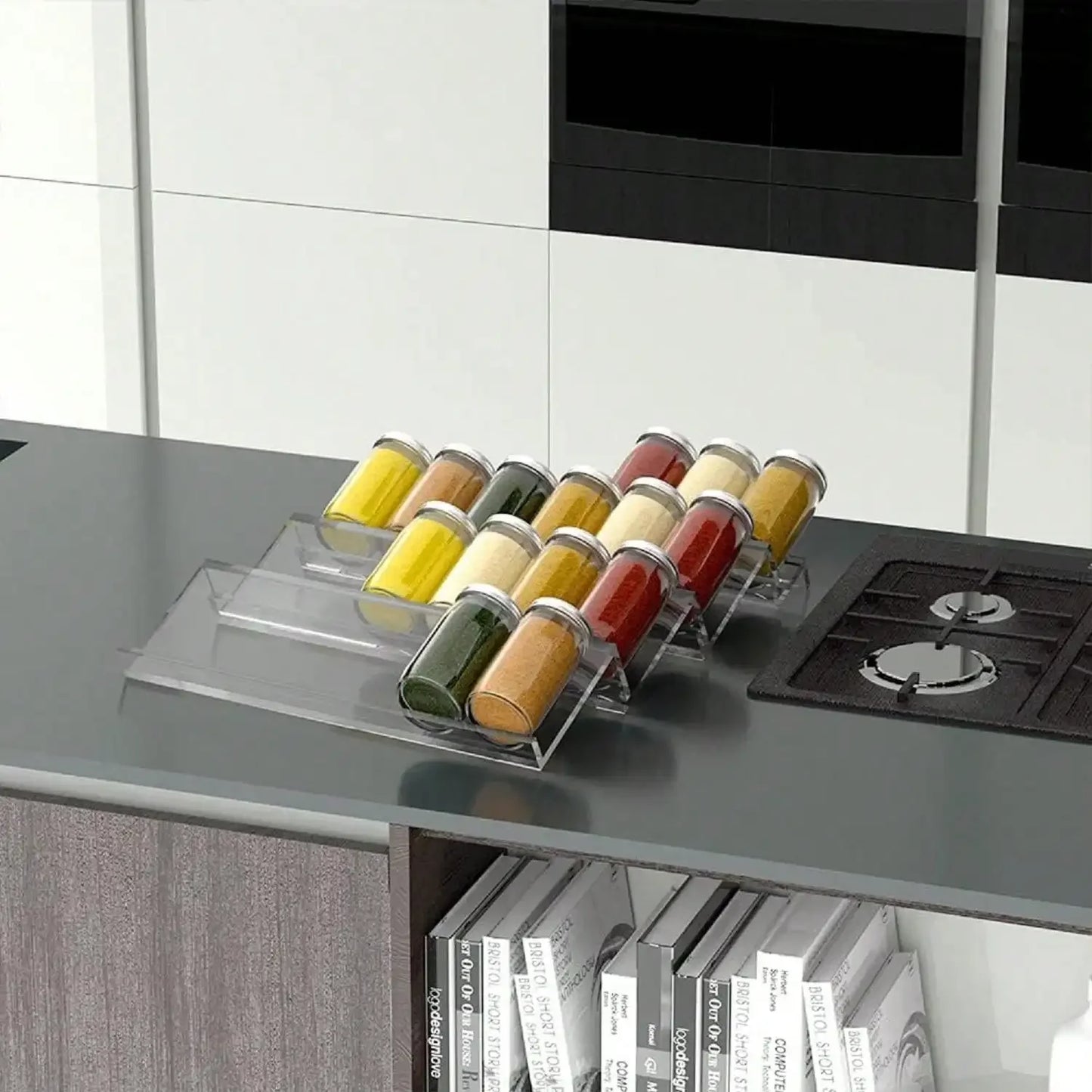 Acrylic Expandable Spice Drawer Organizer
