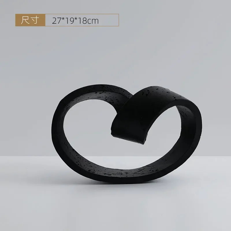 Geometric Ring Stone Decor