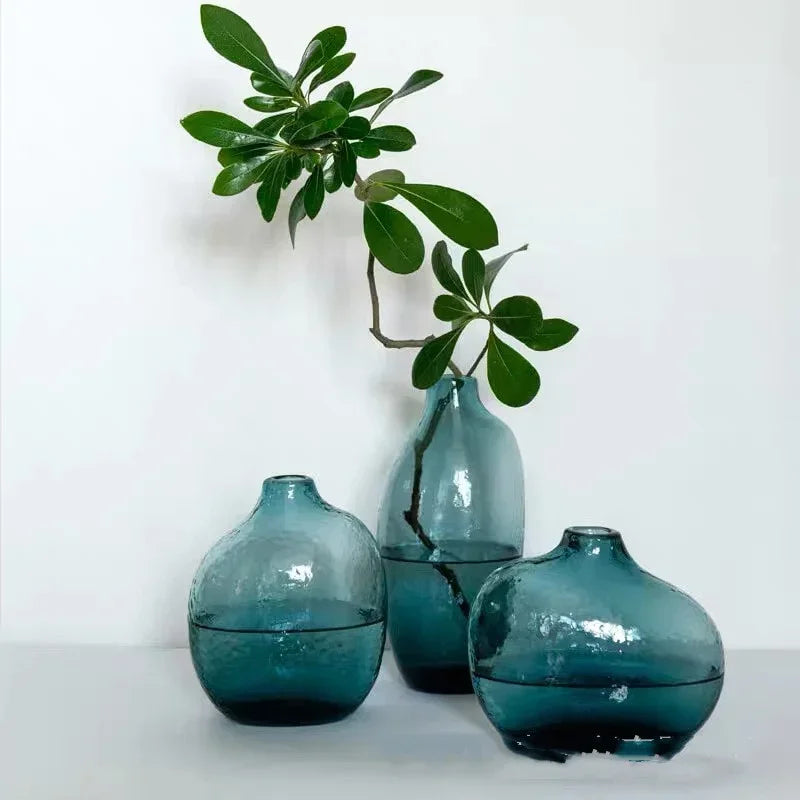 Hammered Glass Vase