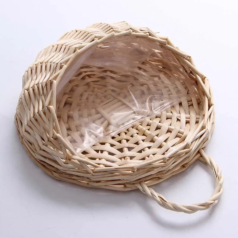 Handmade Wicker Wall Mounted Planter