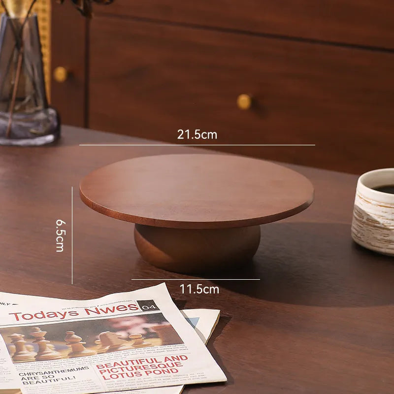 Handcrafted Wooden Dessert Tray Set
