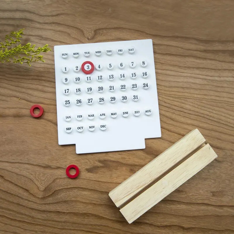 Handmade Acrylic Calendar Clock