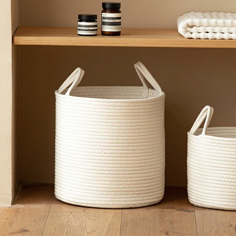 Cotton Rope Laundry Basket