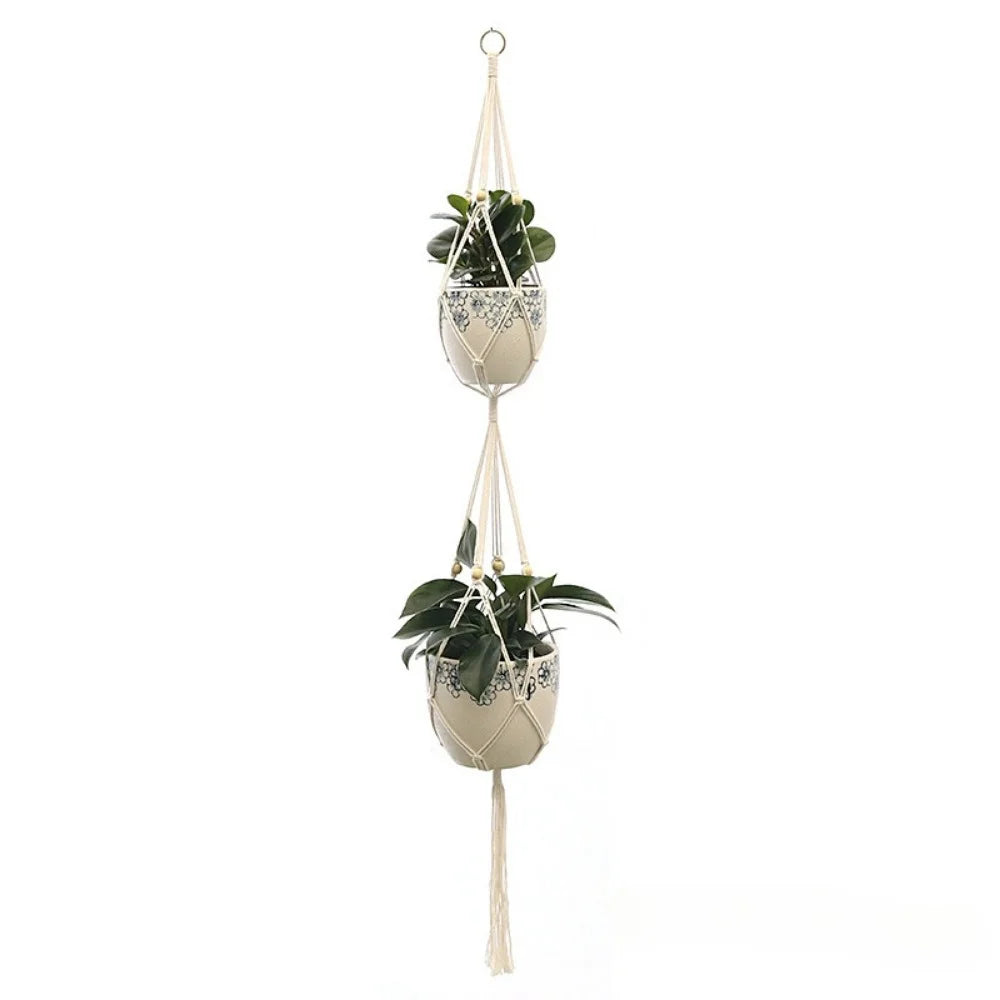 Handmade Macrame Hanging Basket Planter