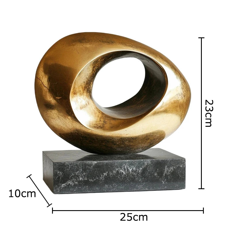 Golden Topology Abstract Decor
