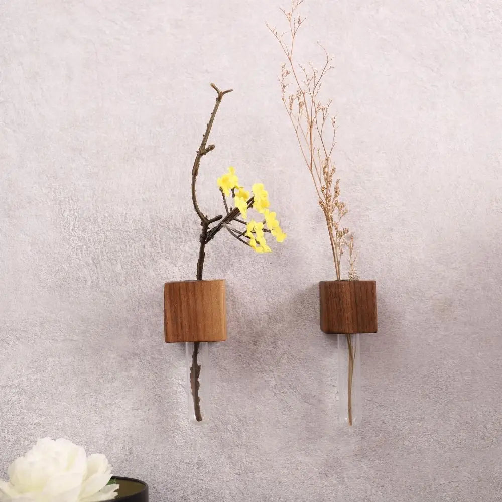 Wooden Test Tube Vase Sticker