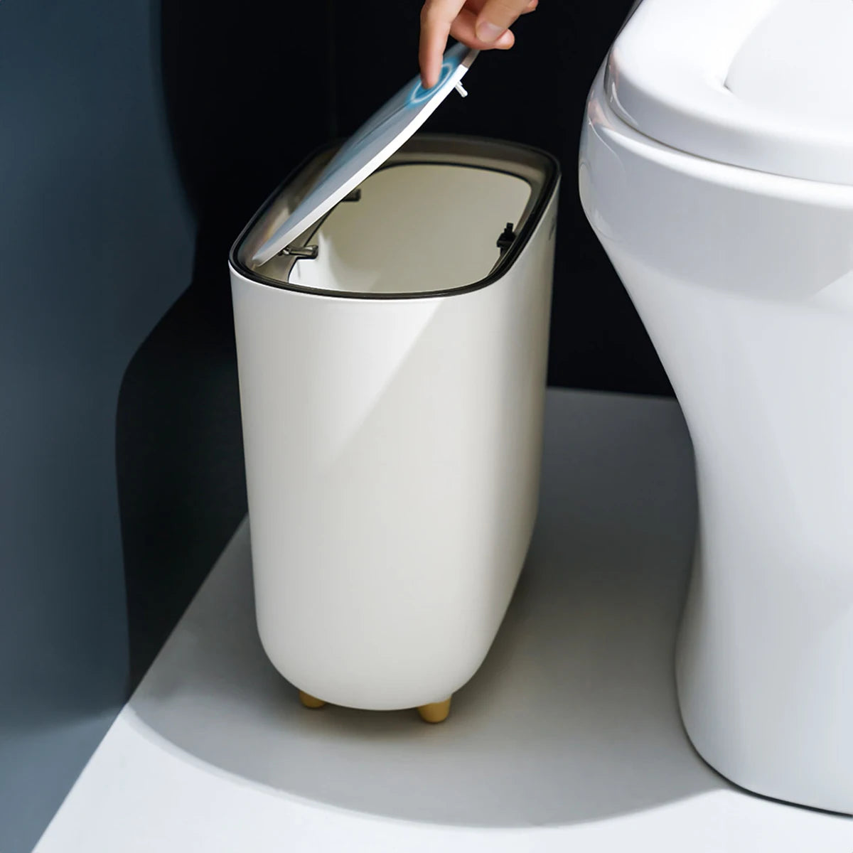 Narrow Garbage Trash Bin