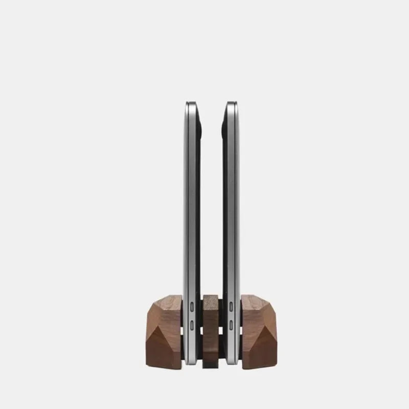 Solid Wood Dual Layer Laptop Stand
