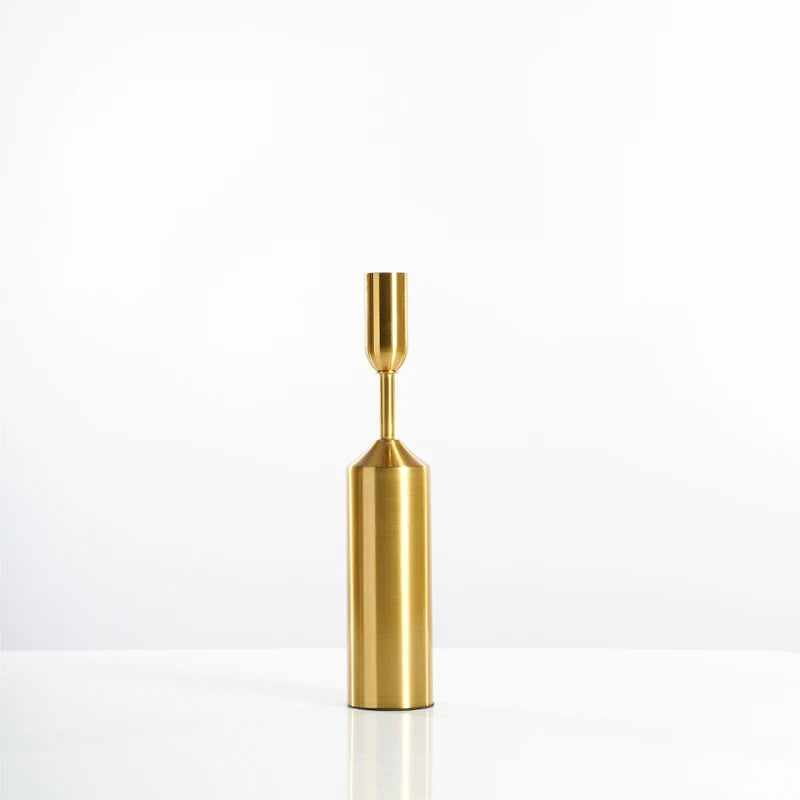 Gold Plated Metal Candle Holders