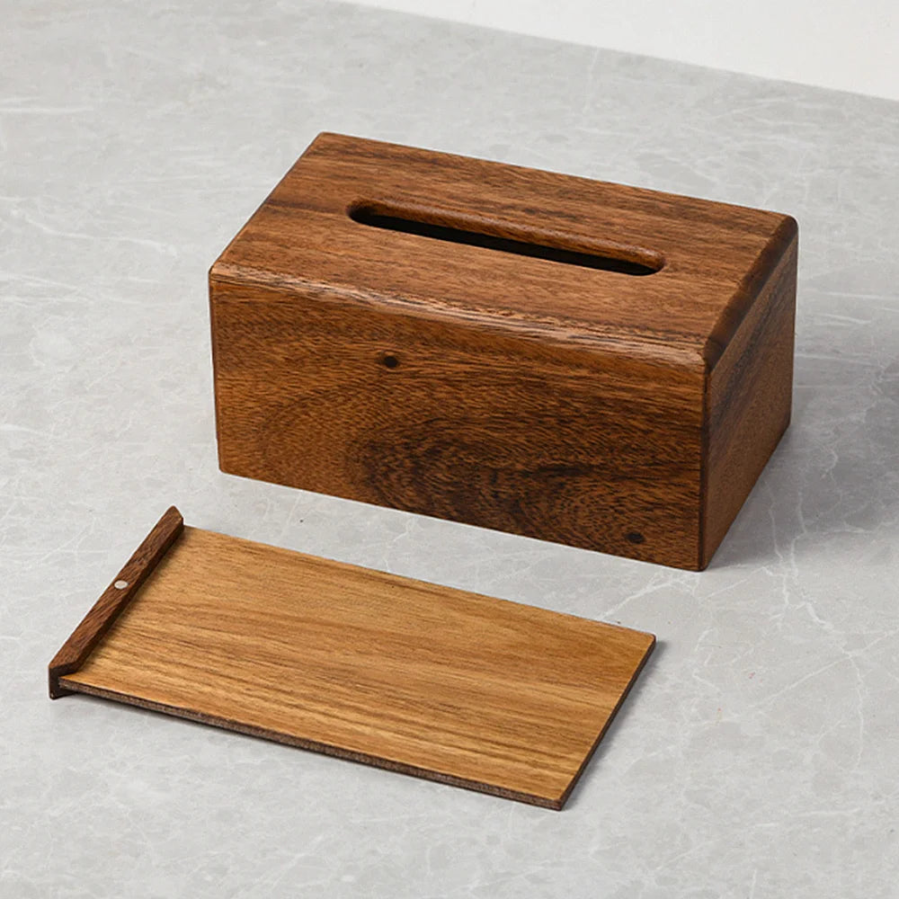 Walnut Tissue Dispenser Luxury