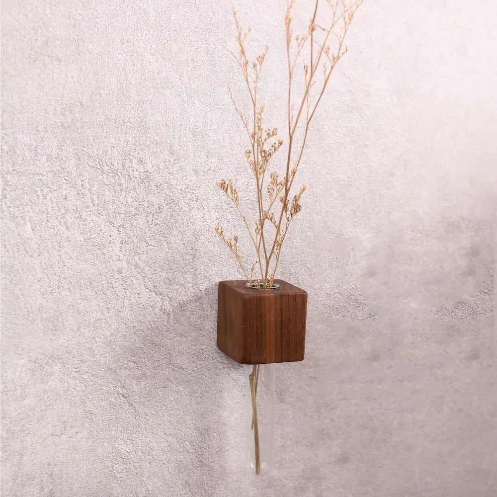 Wooden Test Tube Vase Sticker