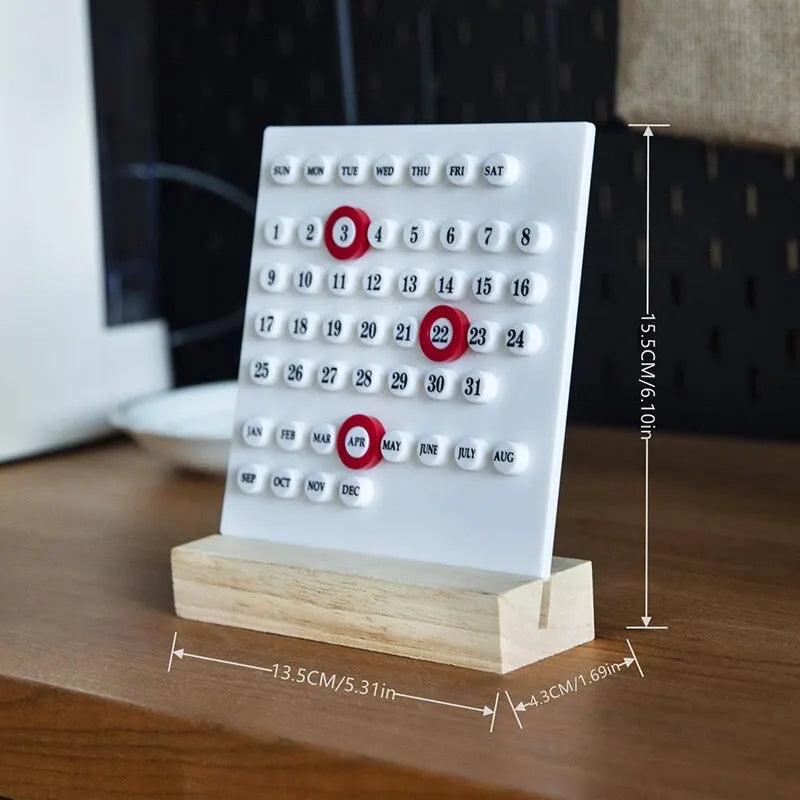 Handmade Acrylic Calendar Clock