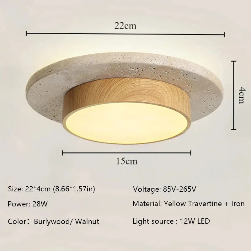 Stone Architectural Ceiling Lamp