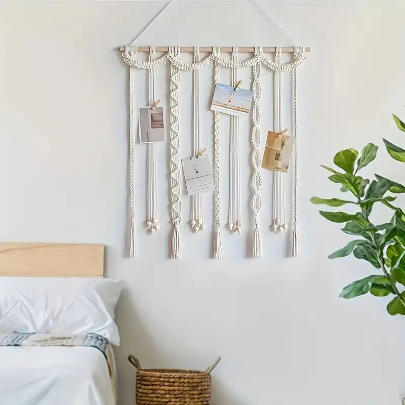 Boho Photo Clips Tassel Display