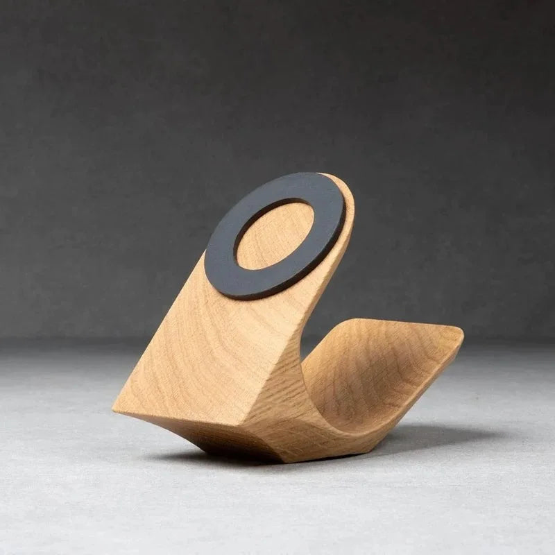 Solid Wood Magnetic Phone Holder