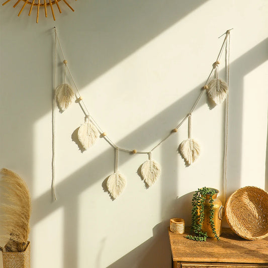 Transform your space with our Macrame Wall Hanging, a luxurious boho tapestry crafted from natural cotton for cozy, calming vibes in bedrooms or living rooms, perfect for gifts – shop now!