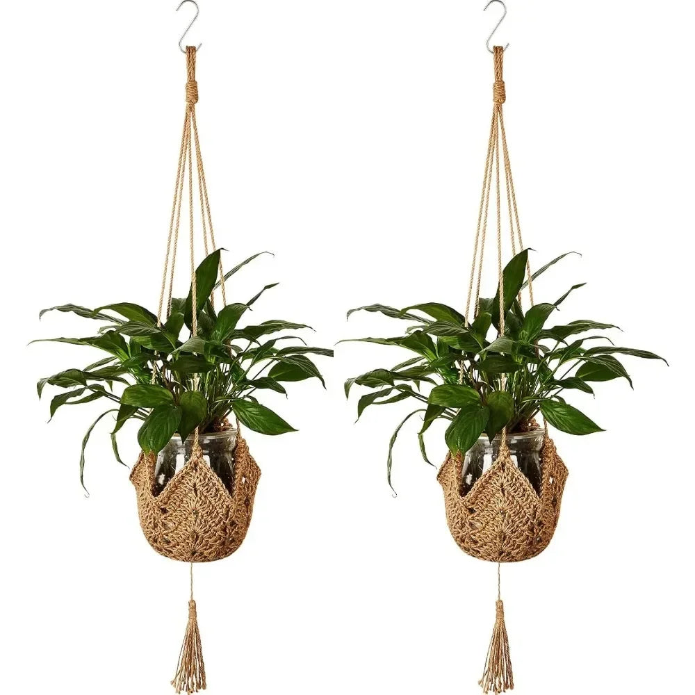Elevate your outdoor space with our Handmade Macrame Plant Hanger, perfect for showcasing your favorite plants in style.