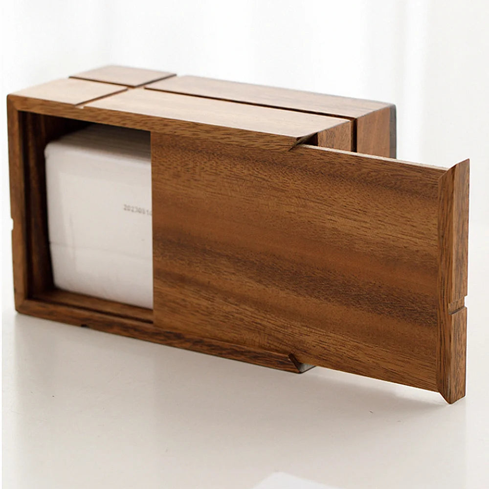 Walnut Tissue Dispenser Luxury
