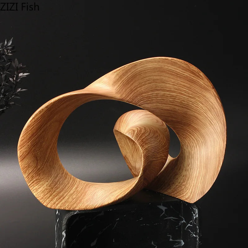 Handcrafted Geometric Polyresin Home Decor