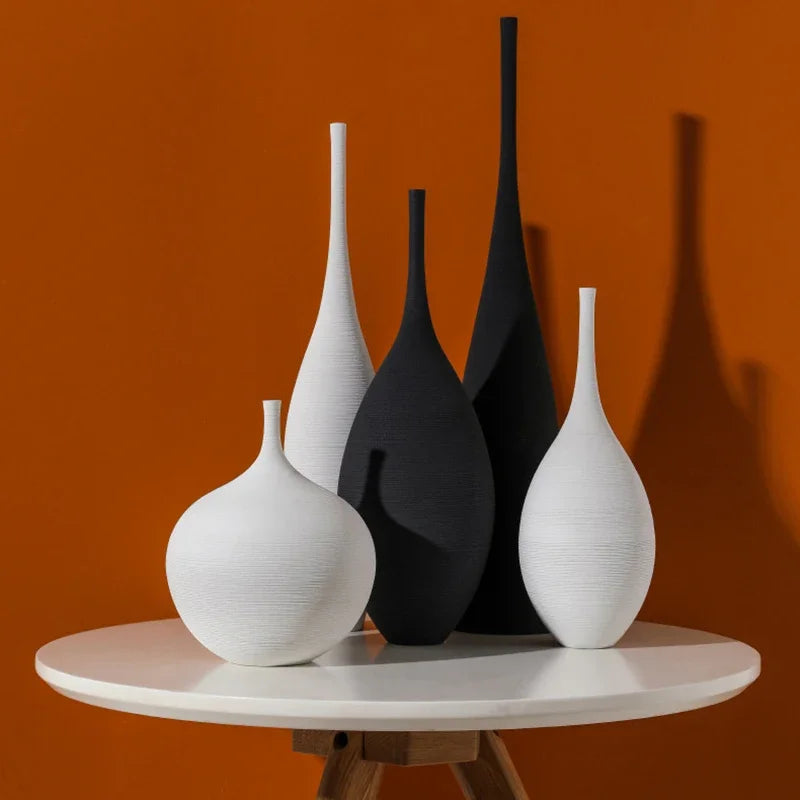 Minimalist Zen Ceramic Art Vase