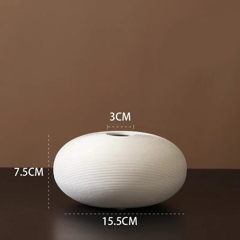 Minimalist Zen Ceramic Art Vase