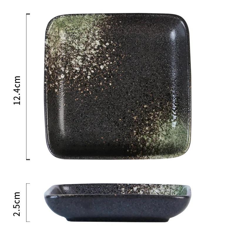 Glazed Porcelain Sushi Plate