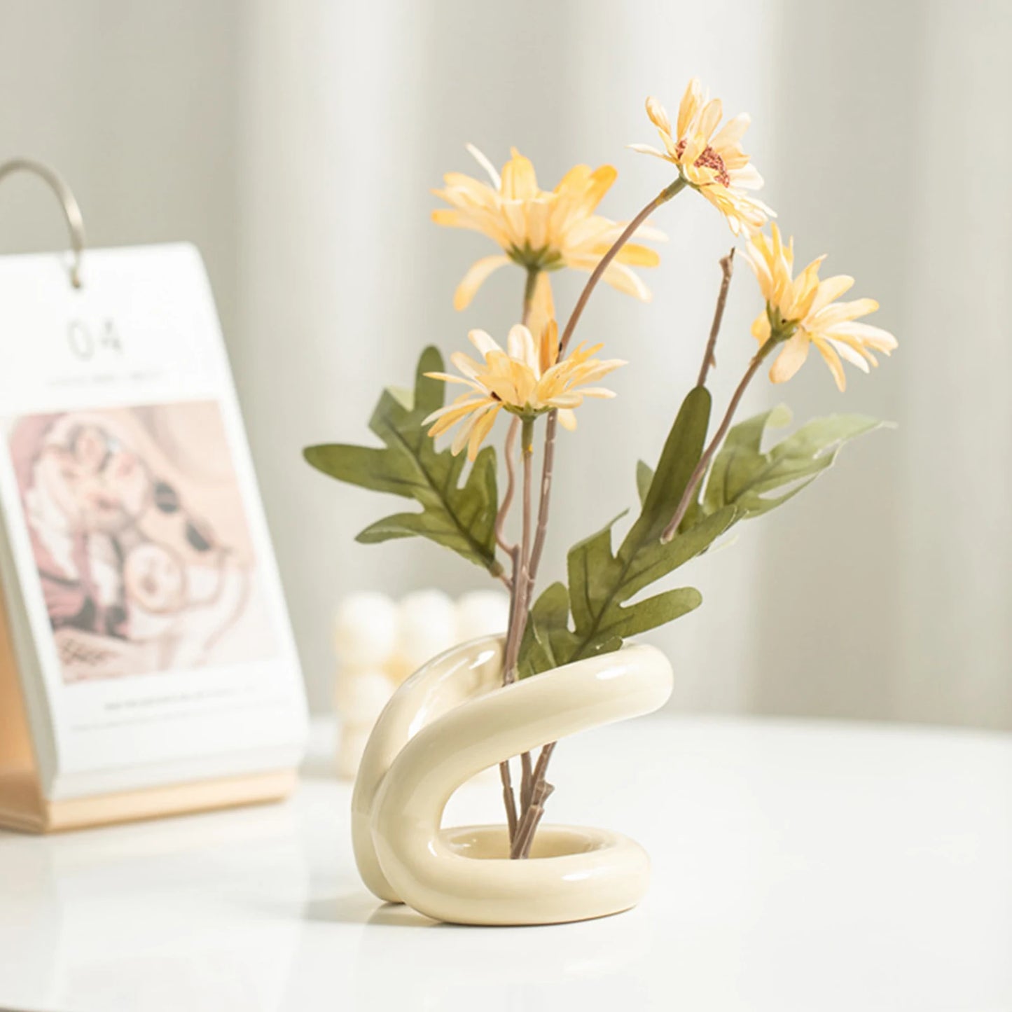 Multifunctional Ceramic Flower Vase
