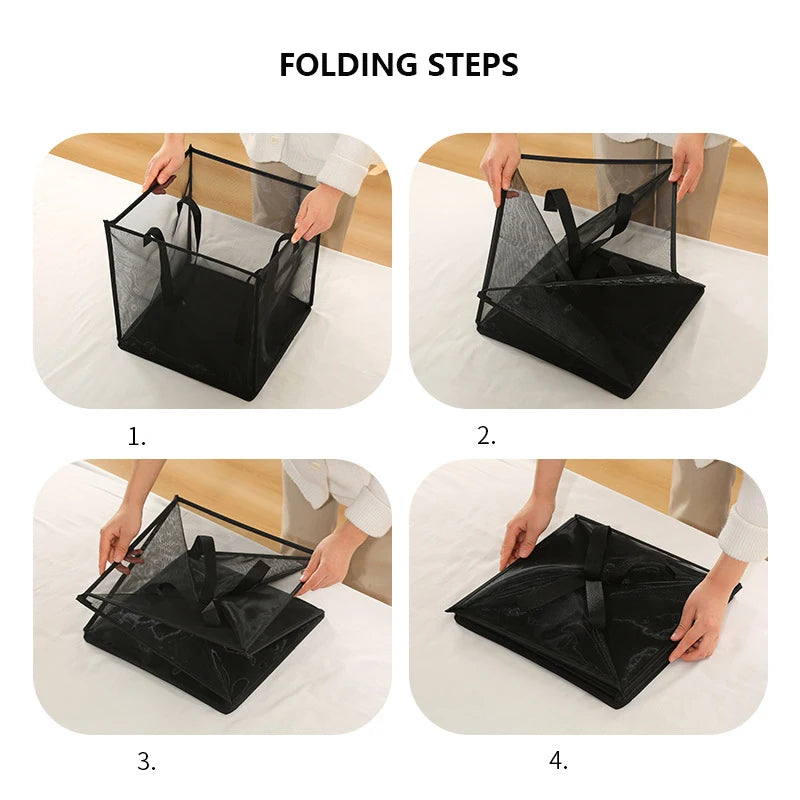 Collapsible Compact Laundry Storage Basket