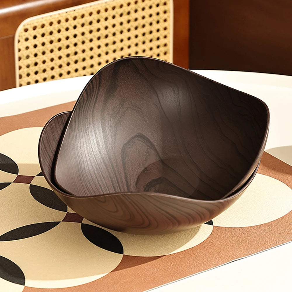 Wood Grain Fruit Plate