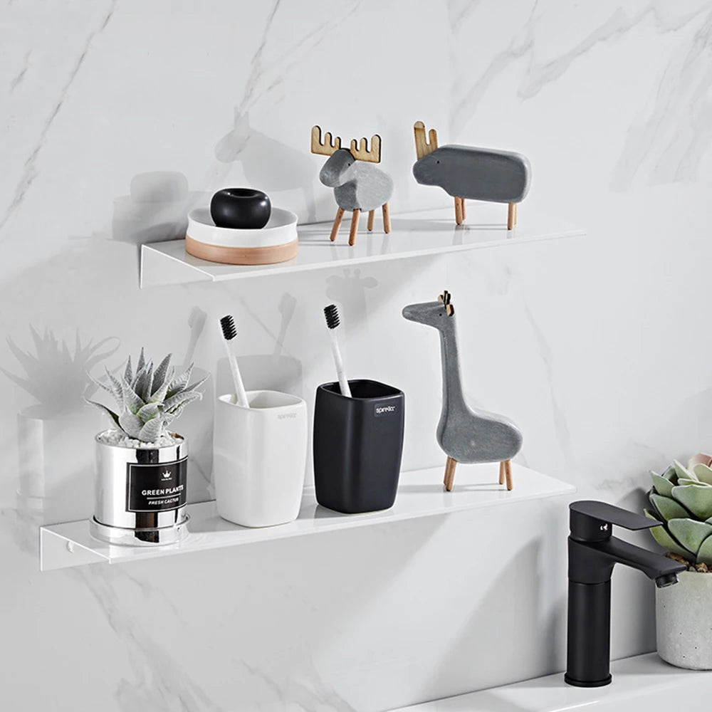 30/40/50CM Aluminum Floating Bathroom Shelf
