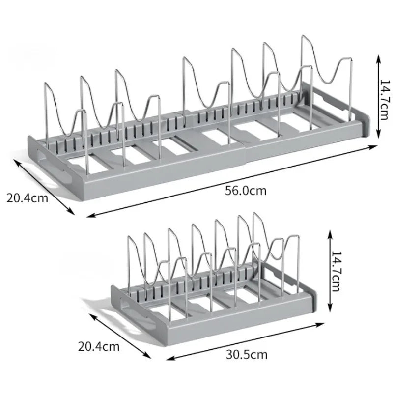 Expandable Cabinet Pot Organizer