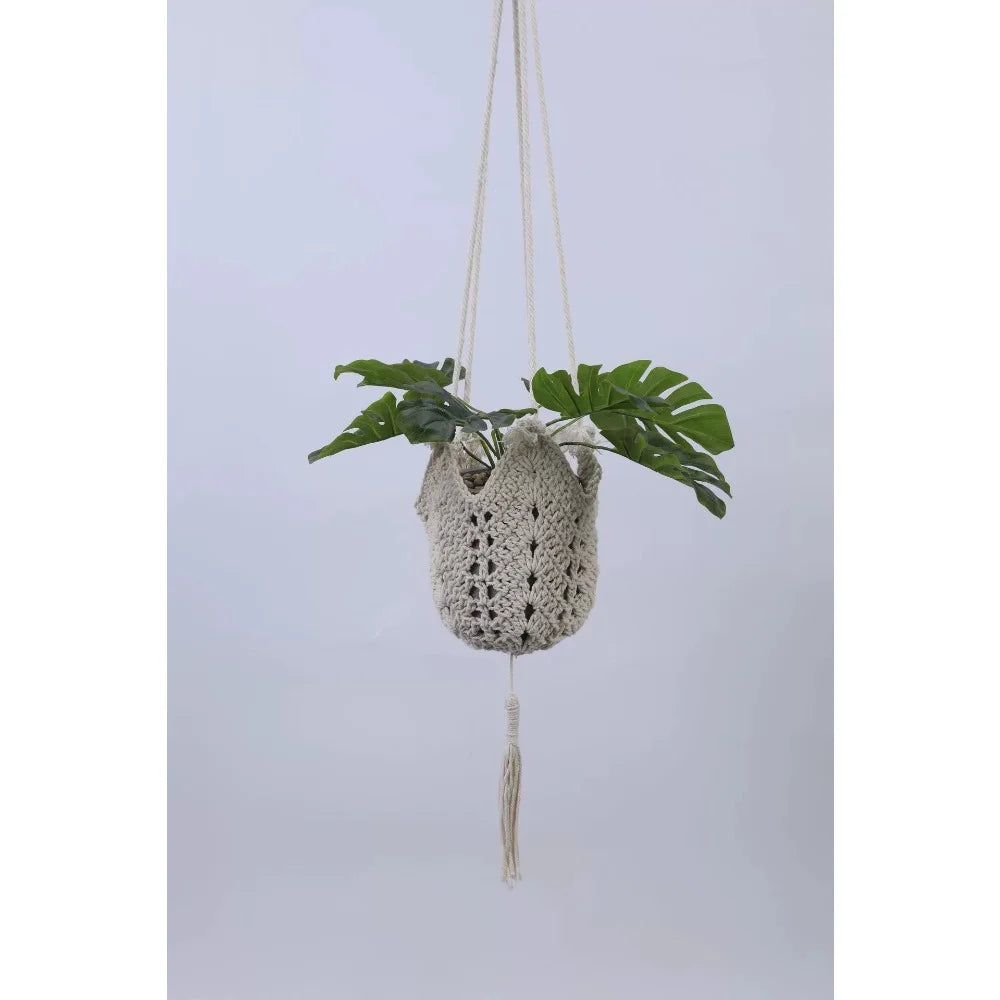 Handmade Macrame Hanging Basket Planter