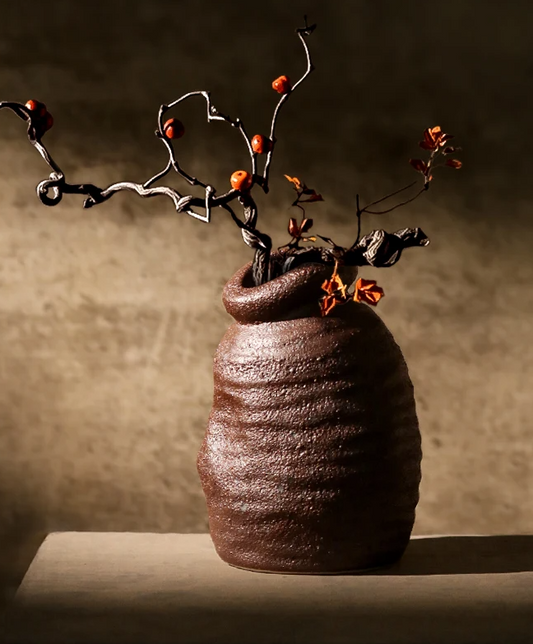 Elevate your decor with the Frosted Zen Handmade Flower Vase, a stunning ceramic piece that brings a touch of tranquility to any space.