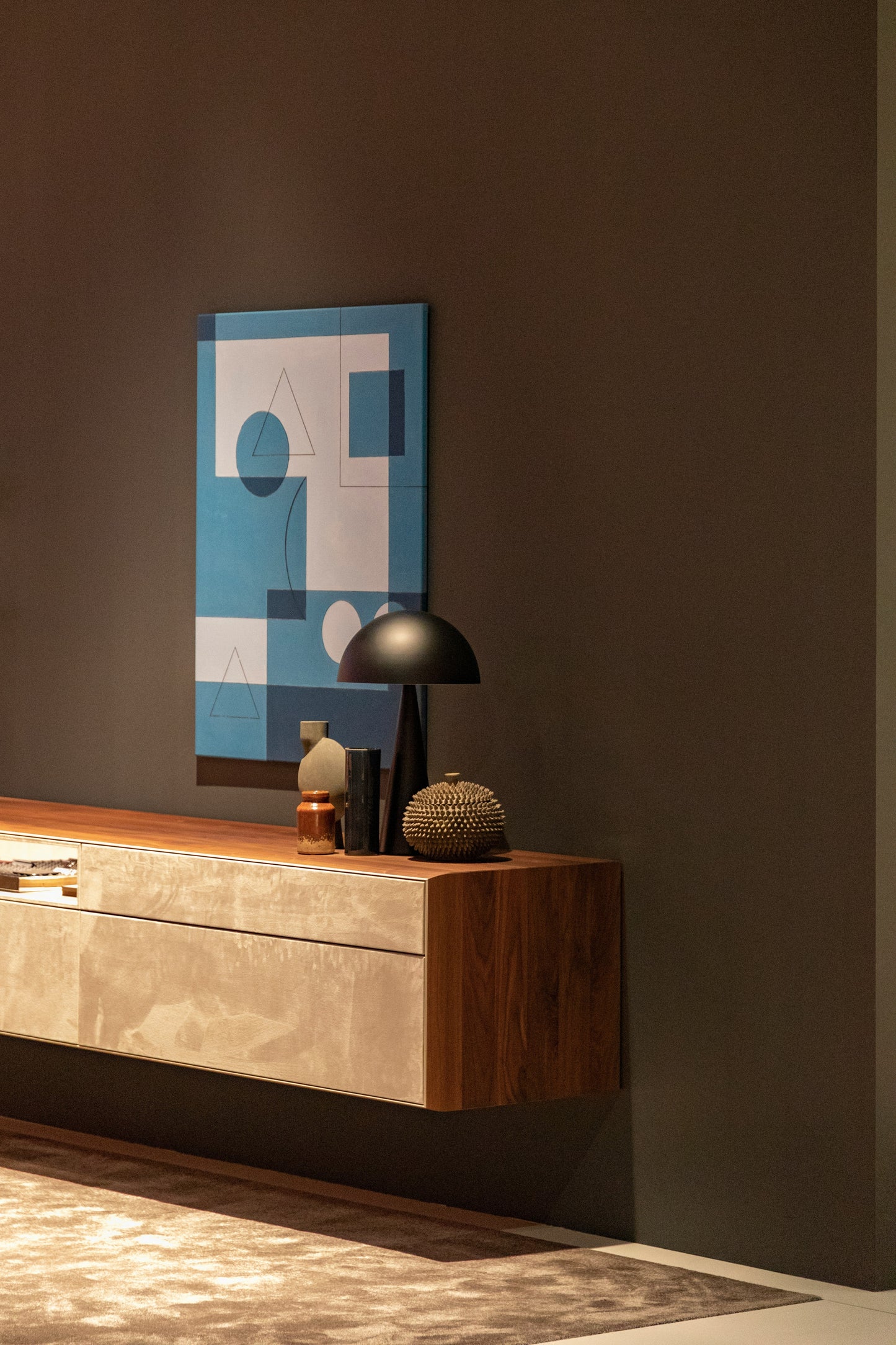 A Wooden Mushroom Night Light Lamp 