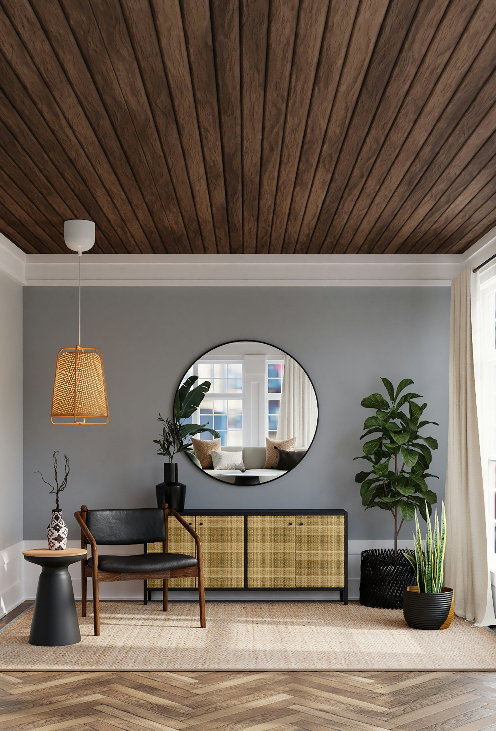 Tropical Fake Bamboo Plant Decor 